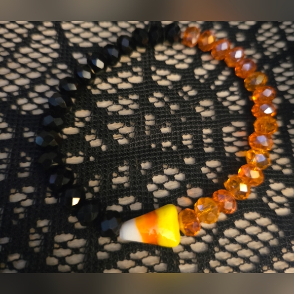 Glass Crystals/Beads Candy Corn Bracelets set of 2! - Picture 14 of 14